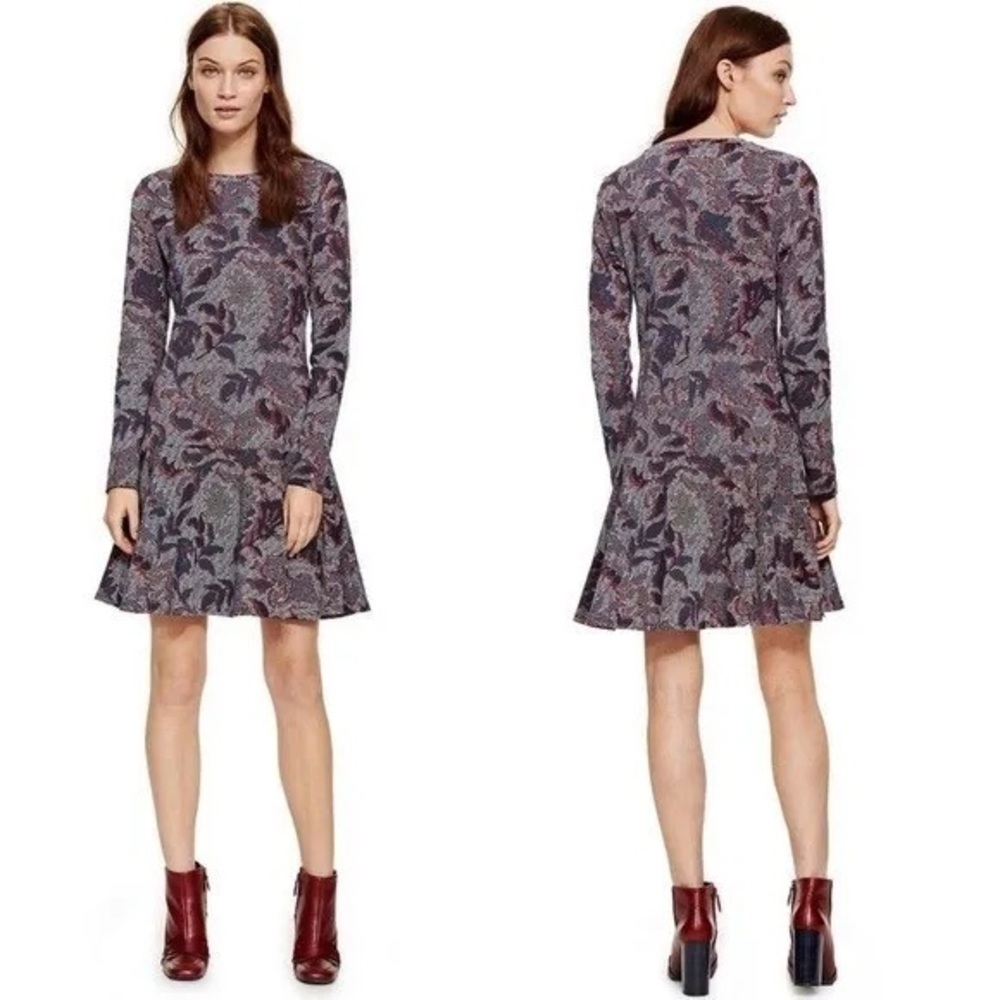 Tory Burch Dahlia Pima Cotton Shirt Dress Flounce Hem Size XS